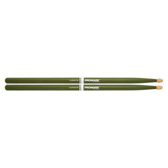 TX5BW-GREEN 5B Барабанные палочки, зеленые, орех гикори, деревянный наконечник, ProMark от магазина Соло в Иркутске