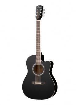 FFG-3039-BK Акустическая гитара, с вырезом, черная, Foix от магазина Соло в Иркутске