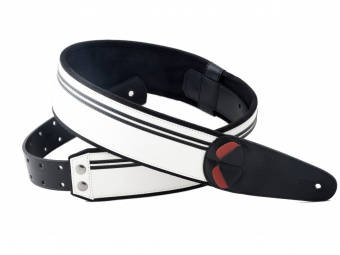 8401070110767 Mojo Race B&W Ремень для гитары, RightOn Straps от магазина Соло в Иркутске