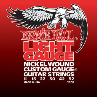 P02208 Nickel Wound Light Комплект струн для электрогитары, никель, 11-52, Ernie Ball от магазина Соло в Иркутске