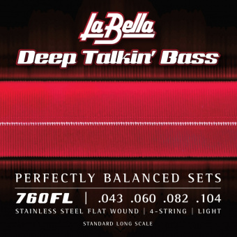 760FL Deep Talkin' Bass Комплект струн для бас-гитары, Light, 43-104, La Bella от магазина Соло в Иркутске