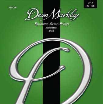 DM2602B Signature Nickel Steel Комплект струн для 5-струнной бас-гитары, 40-128, Dean Markley от магазина Соло в Иркутске