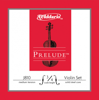 J810-3/4M Prelude Комплект струн для скрипки размером 3/4, среднее натяжение, D'Addario от магазина Соло в Иркутске