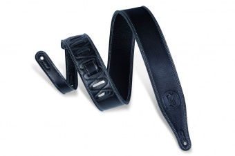 M17SS-BLK Signature Series Ремень для гитары, кожаный, черный, Levy's от магазина Соло в Иркутске