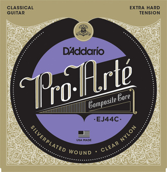 EJ44C COMPOSITE PRO ARTE Струны для классической гитары нейлоновые Extra Hard D`Addario от магазина Соло в Иркутске
