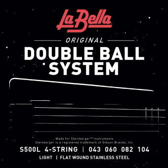 S500L Double Ball Комплект струн для бас-гитары, сталь, 43-104, La Bella от магазина Соло в Иркутске