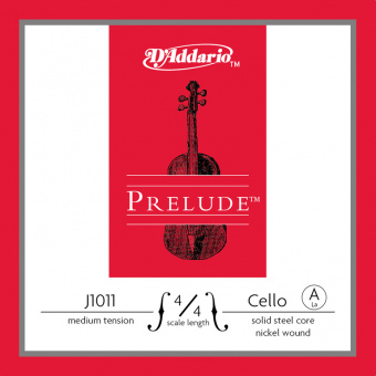 J1011-4/4M Prelude Струна А для виолончели размером 4/4, среднее натяжение, D'Addario от магазина Соло в Иркутске