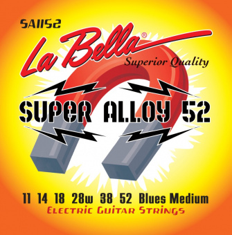 SA1152 Super Alloy 52 Комплект струн для электрогитары 011-052 La Bella от магазина Соло в Иркутске
