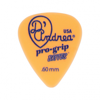 TPGB351.60TM Pro-Grip Brites Медиаторы, 12шт, делрин, 0.60мм, стандартные, D'Andrea от магазина Соло в Иркутске