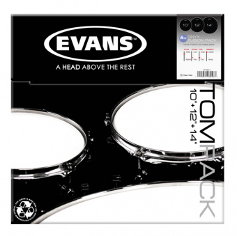 ETP-ONX2-F Onyx Coated Fusion Набор пластика для том барабана (10", 12", 14"), Evans от магазина Соло в Иркутске