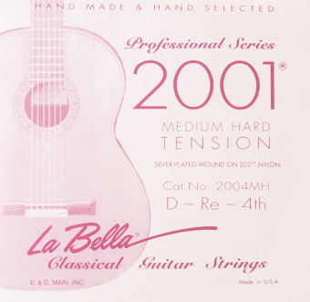 2004MH Отдельная 4-я струна для гитары посеребреная La Bella от магазина Соло в Иркутске