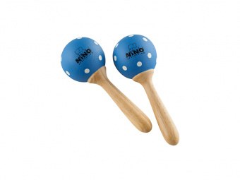 NINO7PD-B Маракасы деревянные, малые, синие, Nino Percussion от магазина Соло в Иркутске