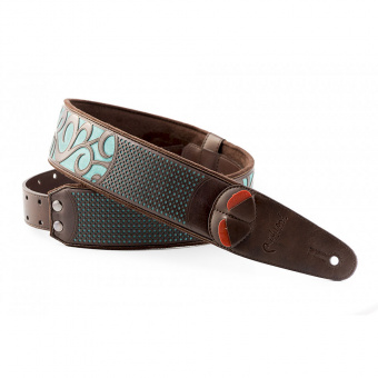 8401070430087 Mojo Nashville Teal Ремень для гитары, RightOn Straps от магазина Соло в Иркутске