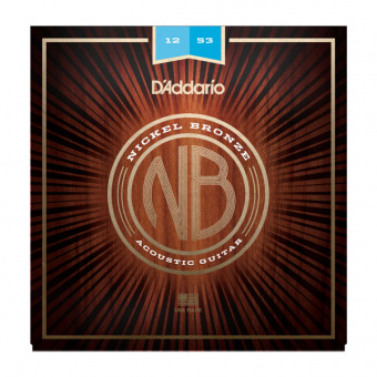 NB1253 Nickel Bronze Комплект струн для акустической гитары, Light, 12-53, D'Addario от магазина Соло в Иркутске