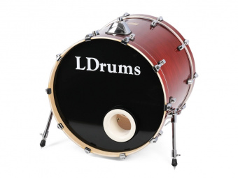 5001012-2218 Бас-барабан 22" x 18", красный, LDrums от магазина Соло в Иркутске