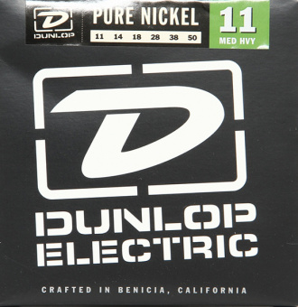 DEK1150 Pure Nickel Комплект струн для электрогитары, никель, Medium Heavy, 11-50, Dunlop от магазина Соло в Иркутске