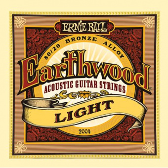 P02004 Earthwood Light Комплект струн для акустической гитары, бронза, 11-52, Ernie Ball от магазина Соло в Иркутске