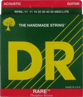 RPML-11 Rare Комплект струн для акустической гитары, фосфорная бронза, 11-50, DR от магазина Соло в Иркутске