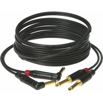 KMPR0300 KeyMaster Коммутационный кабель, 2xJack 6.35мм 2p-2хJack 6.35мм 2p угловой, 3м, Klotz от магазина Соло в Иркутске