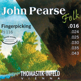 PJ116 John Pearse Комплект струн для акустической гитары, нейлон, 016-043, Thomastik от магазина Соло в Иркутске