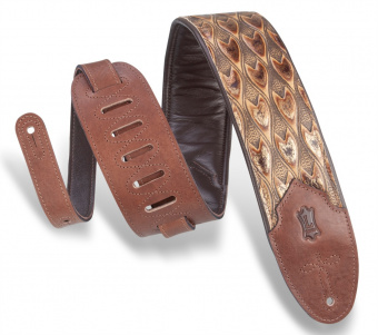 M4WP-005 Western Series Ремень для гитары, кожаный, коричневый, Levy's от магазина Соло в Иркутске