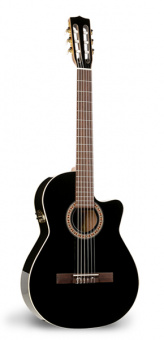 041701 Hybrid CW Black Crescent TRIC Электро-акустическая классическая гитара, с футляром, La Patrie от магазина Соло в Иркутске