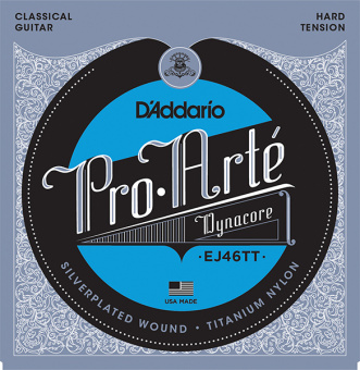 EJ46TT ProArte DynaCore Комплект струн для классической гитары, титан, сильное натяжение, D'Addario от магазина Соло в Иркутске