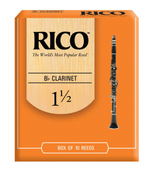 RCA1015 Rico Трости для кларнета Bb, размер 1.5, 10шт в упаковке. Rico от магазина Соло в Иркутске