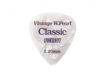 GP-14/120 Celluloid Vintage Classic White Pearl Медиаторы 50шт, толщина 1.20мм, Pickboy от магазина Соло в Иркутске