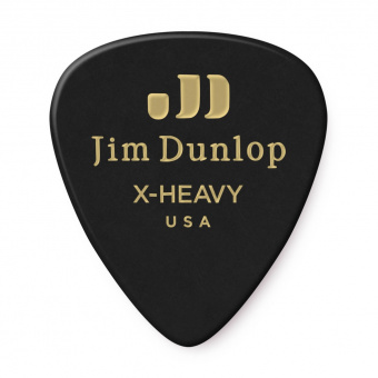 483P03XH Genuine Celluloid Медиаторы, 12шт, очень толстые, черные, Dunlop от магазина Соло в Иркутске