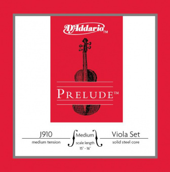 J910-MM-B10 Prelude Струны для альта, среднее натяжение, 10 комплектов, D'Addario от магазина Соло в Иркутске