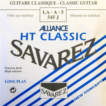 545J HT Classic Отдельная 5-я струна для классической гитары, сильное натяжение, Savarez от магазина Соло в Иркутске