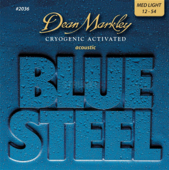 DM2036 Blue Steel Комплект струн для акустической гитары, латунь, 12-54, Dean Markley от магазина Соло в Иркутске