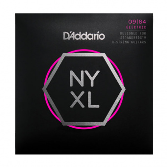 NYXL0984SB NYXL Комплект струн для 8-струнной электрогитары .strandberg*, 9-84, Cm Light, D'Addario от магазина Соло в Иркутске