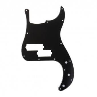 MX1396BK Защитная накладка 5-струнной бас-гитары Precision Bass Mexico, 3 слоя, черная, Musiclily от магазина Соло в Иркутске