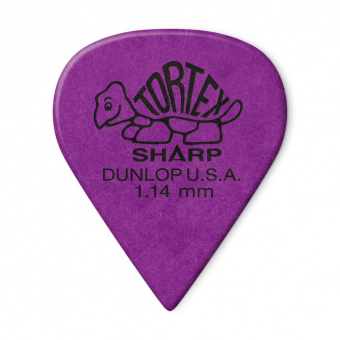 412R1.14 Tortex Sharp Медиаторы 72шт, толщина 1,14мм, Dunlop от магазина Соло в Иркутске