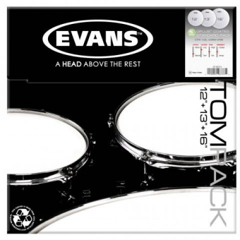 ETP-G12CTD-S G12 Coated Standard Набор пластика для том барабана 12"/13"/16", Evans от магазина Соло в Иркутске