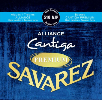 510AJP Alliance Cantiga Premium Комплект струн для классической гитары, сильное натяжение, Savarez от магазина Соло в Иркутске