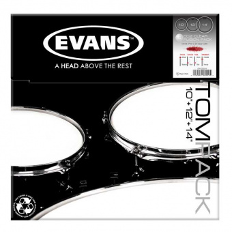 ETP-EC2SCLR-F EC2 Clear Fusion Набор пластика для том барабана 10"/12"/14", Evans от магазина Соло в Иркутске