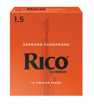 RIA1015 Rico Трости для саксофона сопрано, размер 1.5, 10шт, Rico от магазина Соло в Иркутске