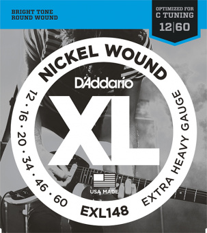 EXL148 XL NICKEL WOUND Струны для электрогитары Extra Heavy 12-60 D`Addario от магазина Соло в Иркутске