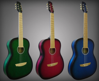 H-313-BL Акустическая гитара, отделка глянцевая, цветная, Амистар от магазина Соло в Иркутске