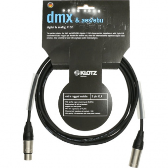 AES3K0300 Кабель микрофонный XLR, 3м, Klotz от магазина Соло в Иркутске