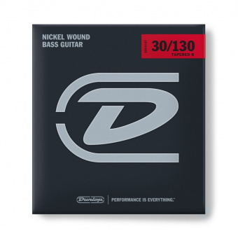 DBN30130T Tapered Комплект струн для 6-струнной бас-гитары, никелированные, Medium, 30-130, Dunlop от магазина Соло в Иркутске