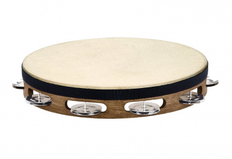 TAH1WB Traditional Тамбурин 10", с кожей, 1 ряд бубенцов, коричневый, Meinl от магазина Соло в Иркутске