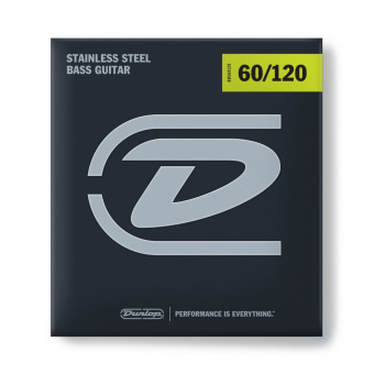 DBS60120 Комплект струн для бас-гитары, нерж.сталь, Extra Heavy Drop, 60-120, Dunlop от магазина Соло в Иркутске