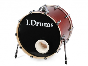 5001012-2016 Бас-барабан 20" x 16", красный, LDrums от магазина Соло в Иркутске