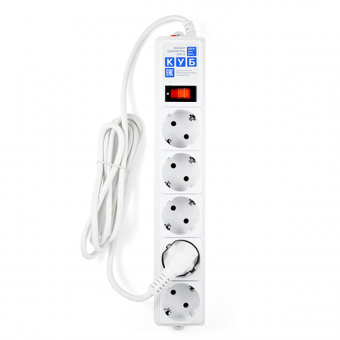 SPG-B-6-WHITE PowerCube Фильтр-удлинитель 1.9м 10А/2,2кВт, Электрическая мануфактура от магазина Соло в Иркутске