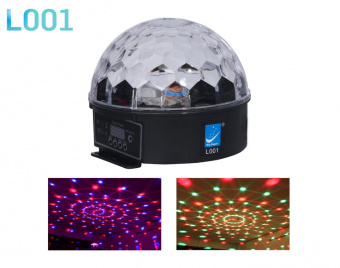 L001 Светодиодный эффект «магический шар», DMX, 6x3Вт, Big Dipper от магазина Соло в Иркутске