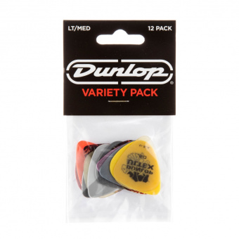 PVP101 Набор медиаторов Guitar LT/MED Pick Variety Pack  12шт, тонкие/средние, Dunlop от магазина Соло в Иркутске